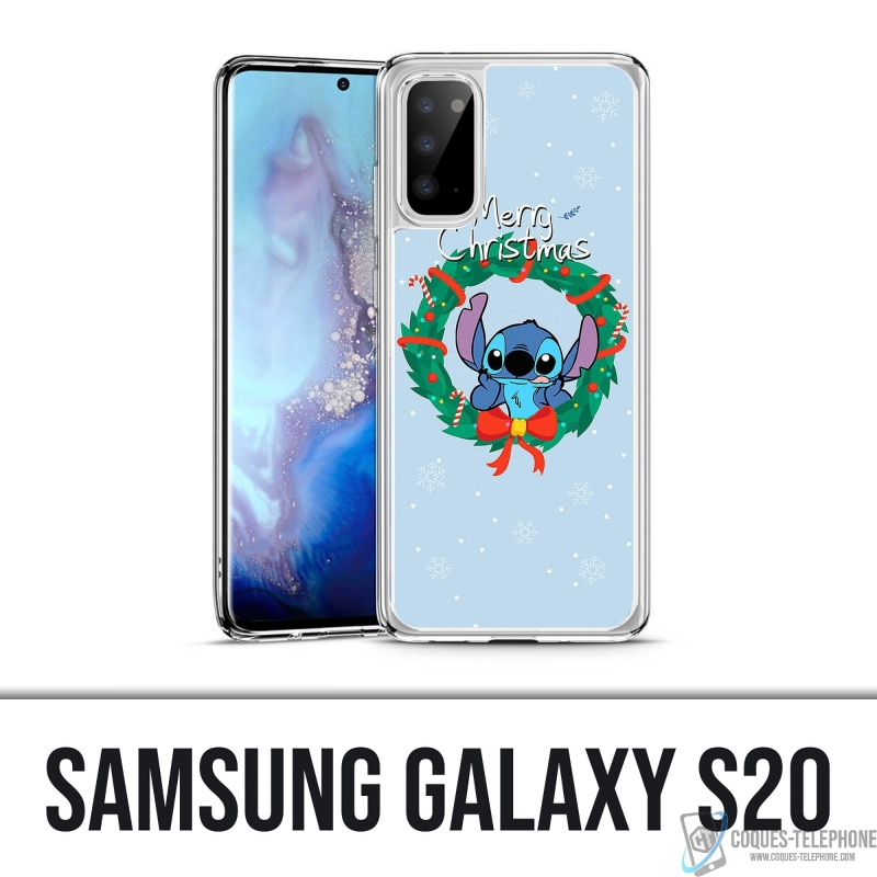 Coque Samsung Galaxy S20 - Stitch Merry Christmas