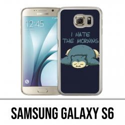 Coque Samsung Galaxy S6 - Pokémon Ronflex Hate Morning