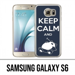 Coque Samsung Galaxy S6 - Pokémon Ronflex Keep Calm