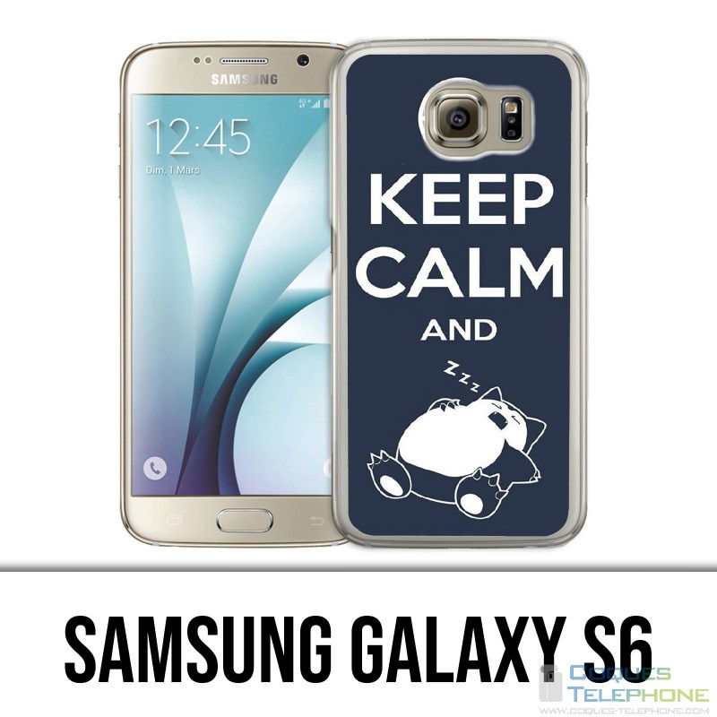 Custodia Samsung Galaxy S6 - Pokemon Ronflex Mantieni la calma