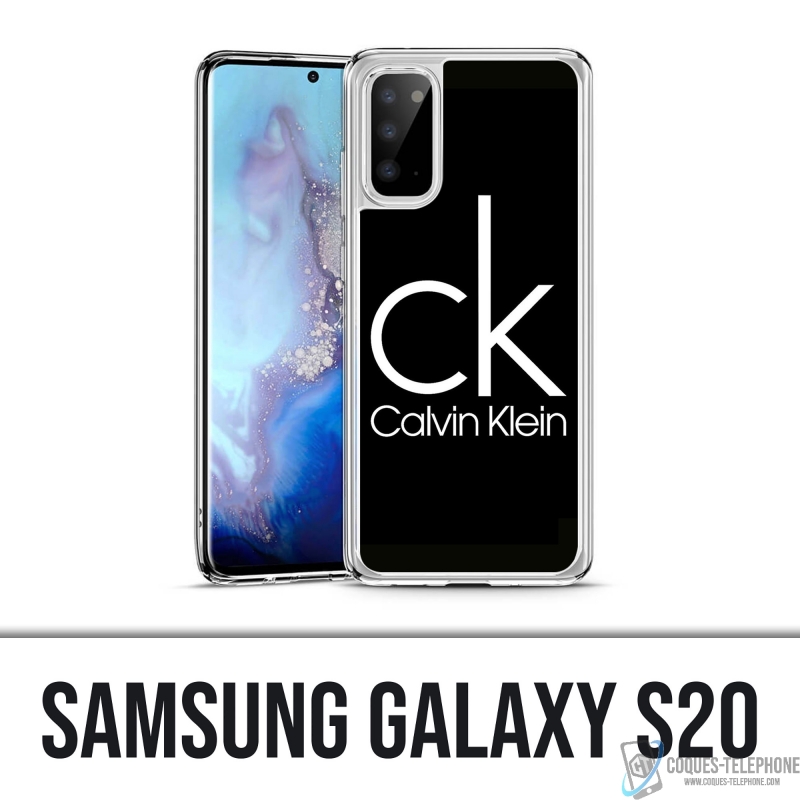 Coque Samsung Galaxy S20 - Calvin Klein Logo Noir