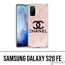 Custodia Samsung Galaxy S20 FE - Sfondo rosa Chanel