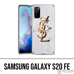 Coque Samsung Galaxy S20 FE - YSL Yves Saint Laurent Marbre Fleurs