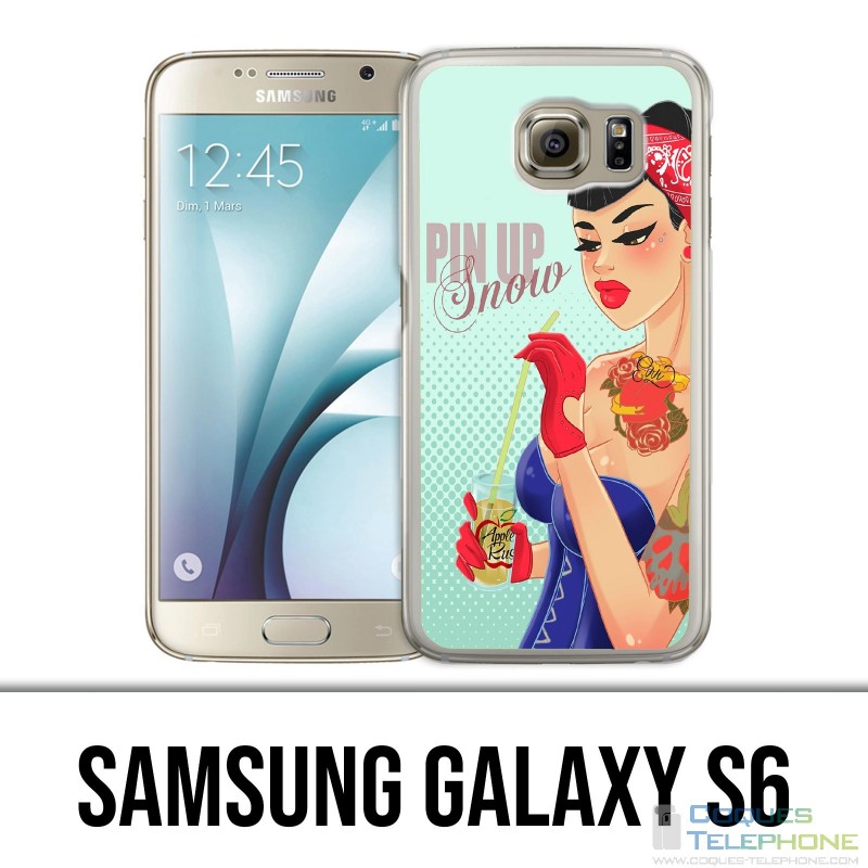 Samsung Galaxy S6 Hülle - Prinzessin Disney Snow White Pinup