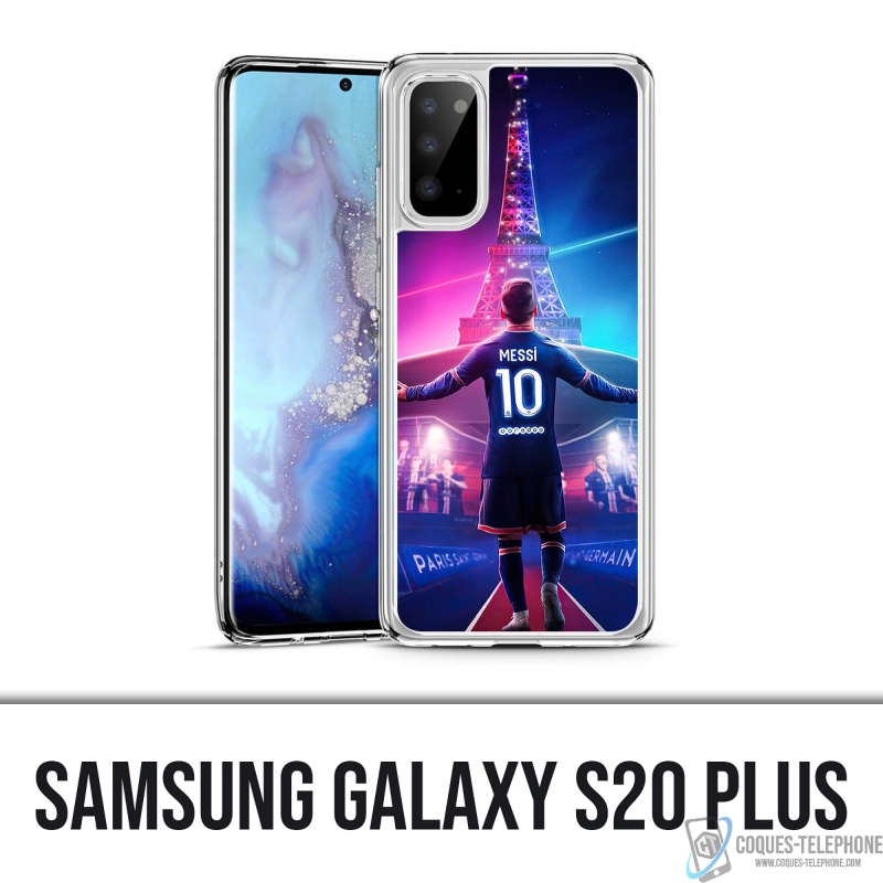 Samsung Galaxy S20 Plus Case - Messi PSG Paris Eiffelturm