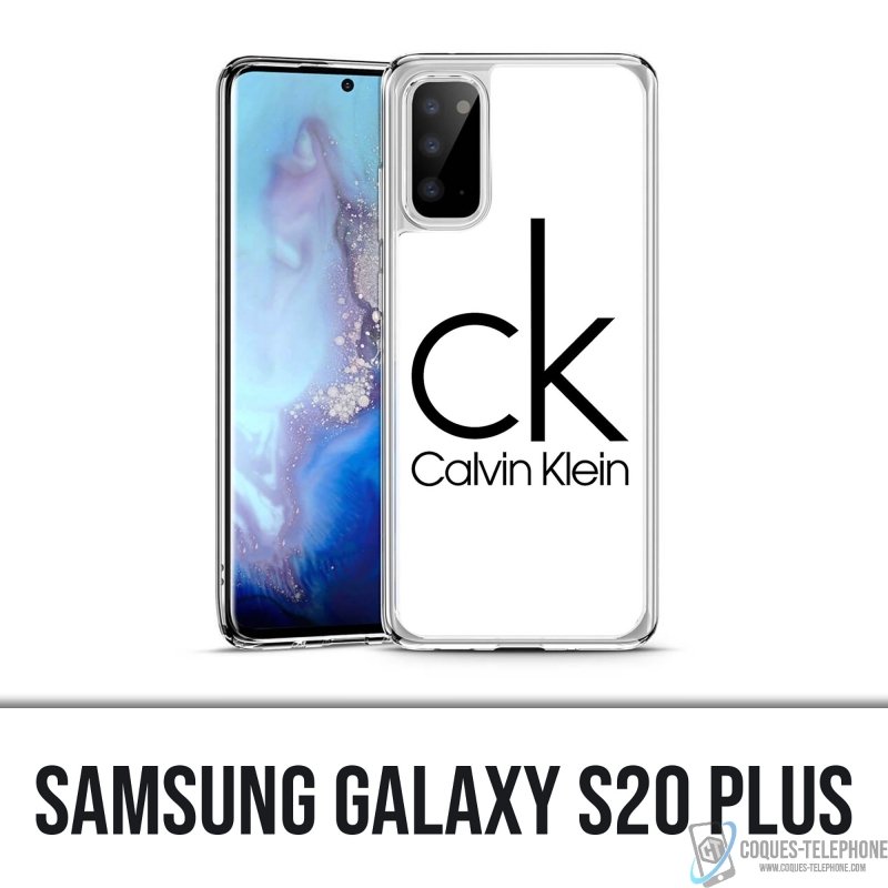 Coque Samsung Galaxy S20 Plus - Calvin Klein Logo Blanc