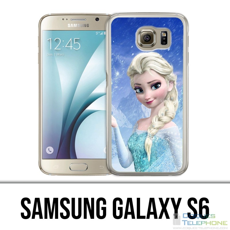 Samsung Galaxy S6 Hülle - Schneekönigin Elsa und Anna