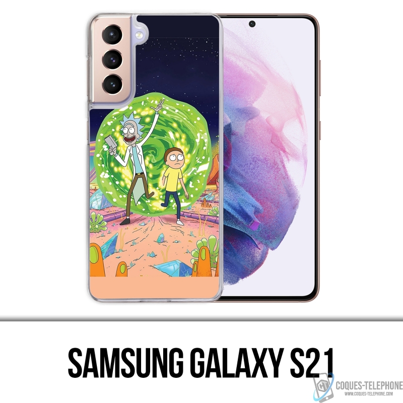 Funda Samsung Galaxy S21 - Rick y Morty