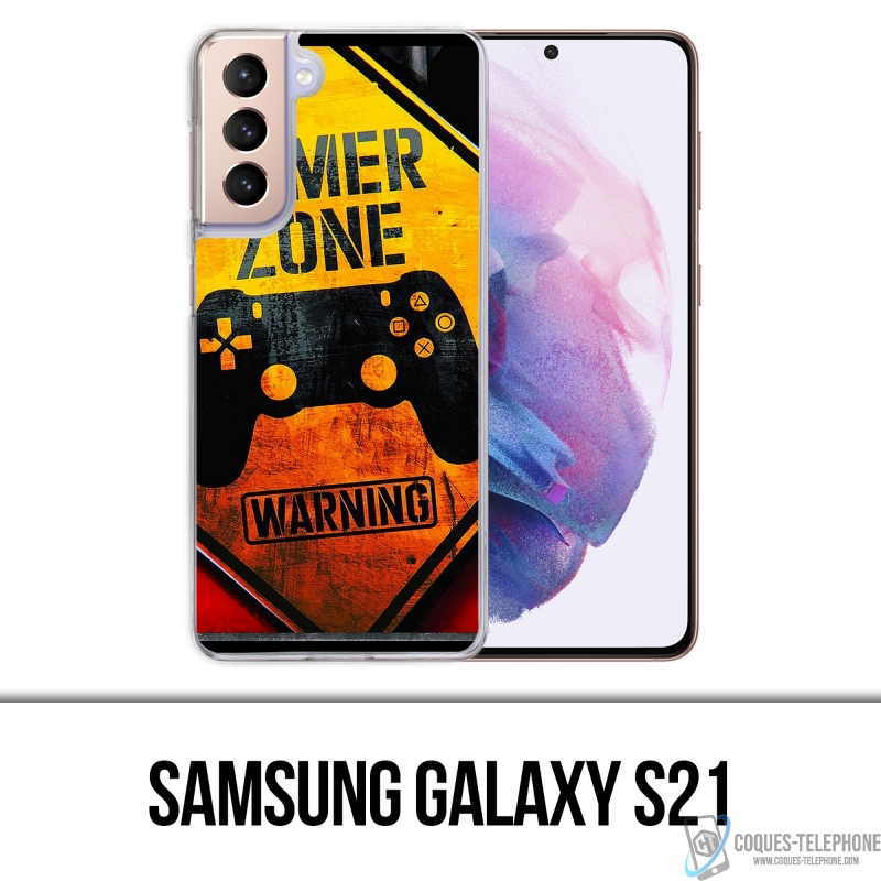 Funda Samsung Galaxy S21 - Advertencia de zona de jugador