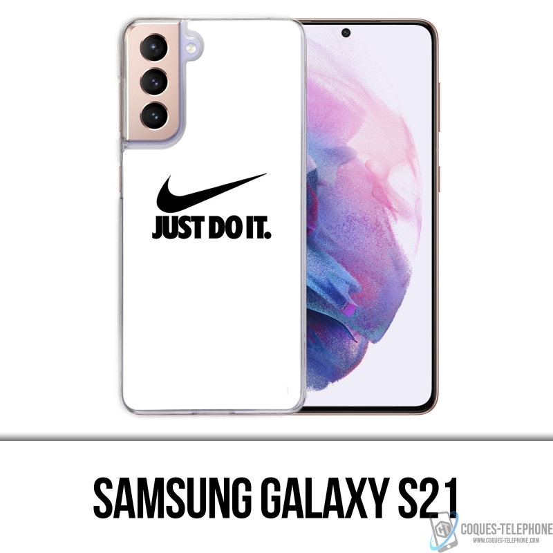 Samsung Galaxy S21 Case - Nike Just Do It Weiß