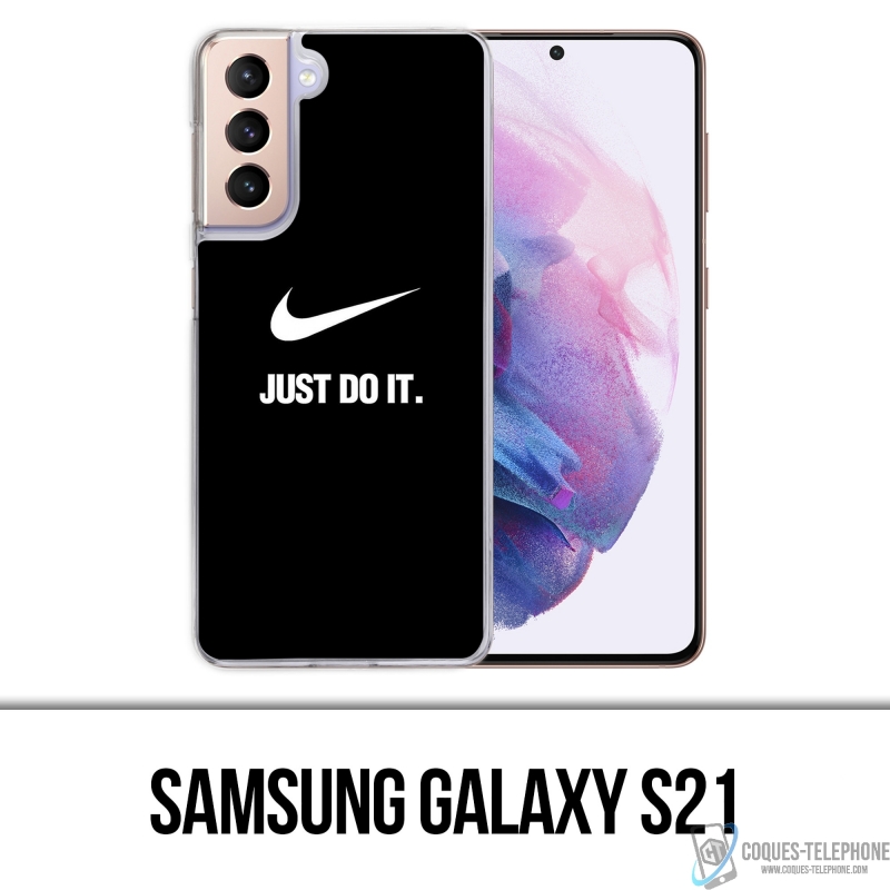 Coque Samsung Galaxy S21 - Nike Just Do It Noir