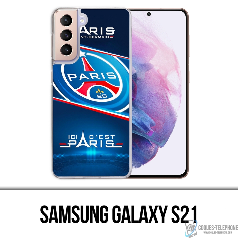 Funda Samsung Galaxy S21 - PSG Ici Cest Paris