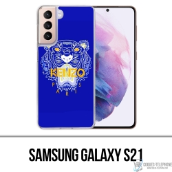 Coque Samsung Galaxy S21 - Kenzo Tigre Bleu