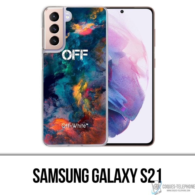 Custodia per Samsung Galaxy S21 - Nuvola di colore bianco sporco