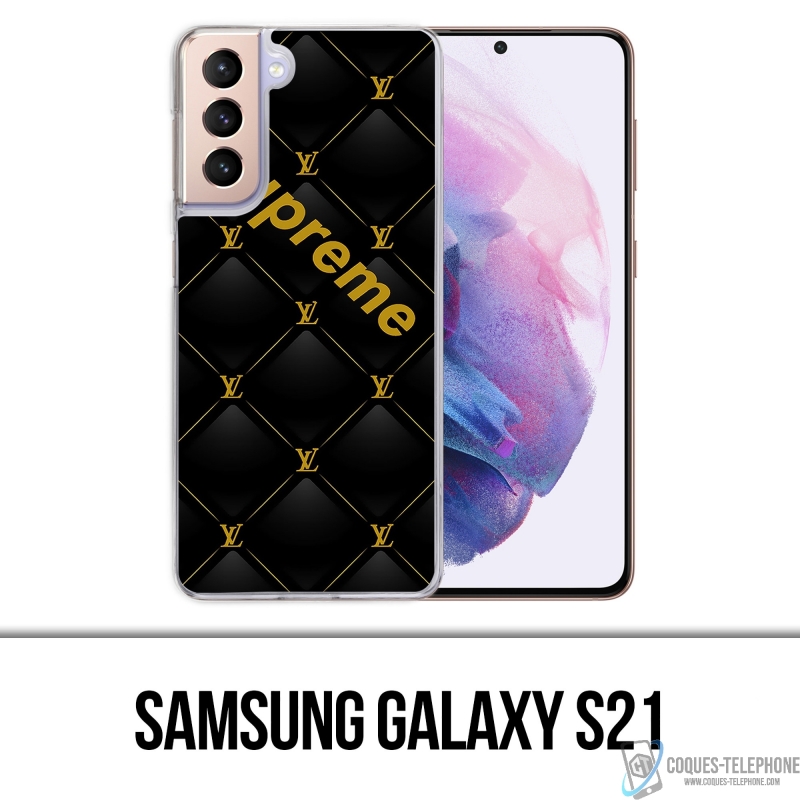 Coque Samsung Galaxy S21 - Supreme Vuitton
