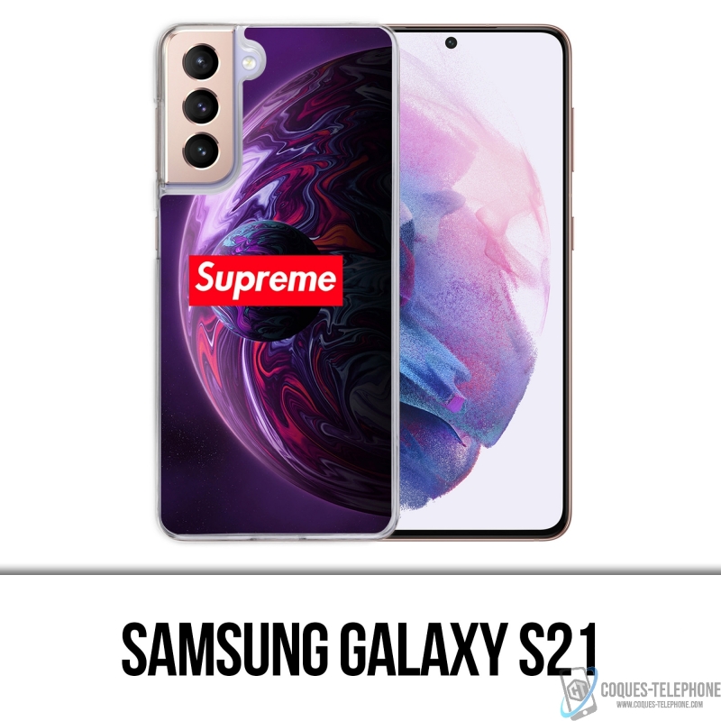 Coque Samsung Galaxy S21 - Supreme Planete Violet