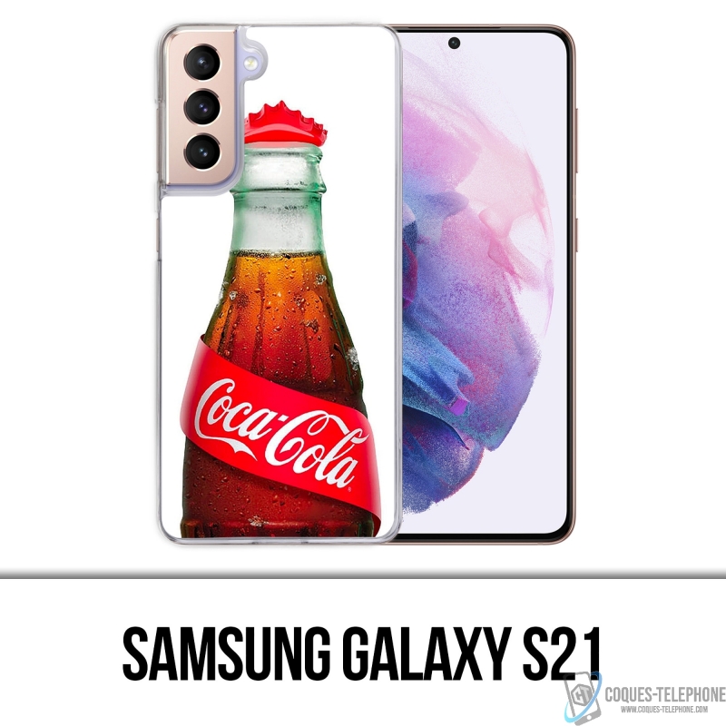 Coque Samsung Galaxy S21 - Bouteille Coca Cola