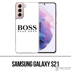 Custodia per Samsung Galaxy S21 - Hugo Boss bianca
