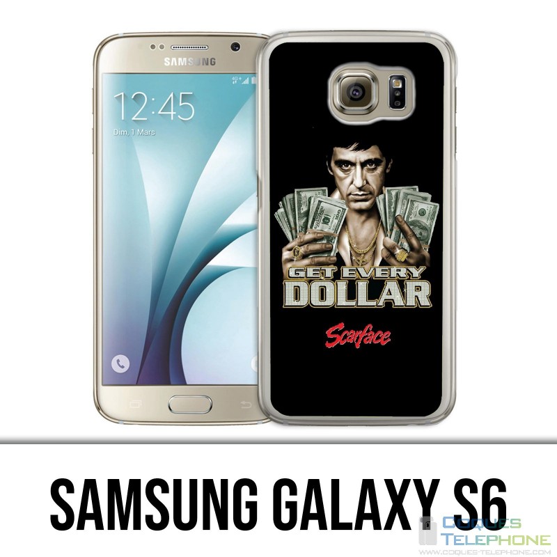 Carcasa Samsung Galaxy S6 - Scarface Obtenga dólares