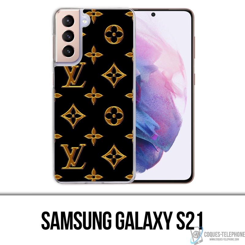 Funda Samsung Galaxy S21 - Louis Vuitton Gold