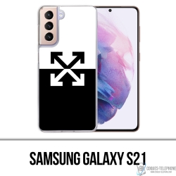 Funda Samsung Galaxy S21 - Logotipo blanco roto