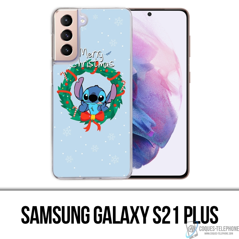 Custodia Samsung Galaxy S21 Plus - Stitch Merry Christmas