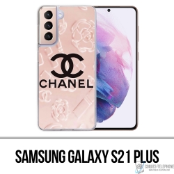 convergentie Leer Surrey Case for Samsung Galaxy S21 Plus - Chanel Pink Background