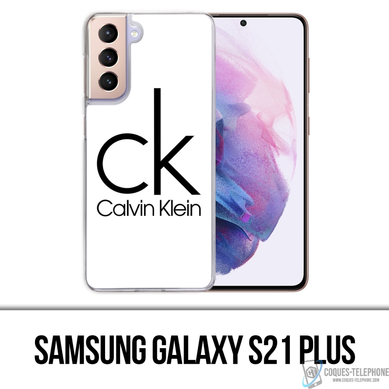 Custodia Samsung Galaxy S21 Plus - Logo Calvin Klein Bianco