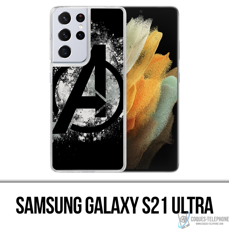 Custodia per Samsung Galaxy S21 Ultra - Logo degli Avengers Splash