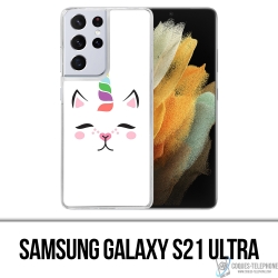 Custodia per Samsung Galaxy S21 Ultra - Gato Unicornio