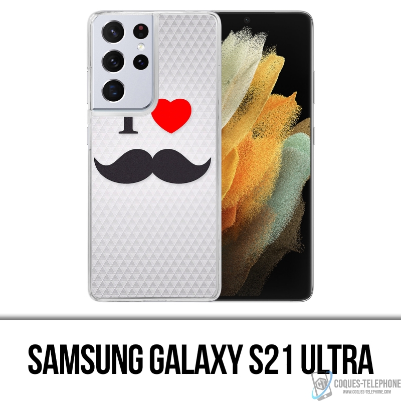 Samsung Galaxy S21 Ultra Case - Ich liebe Schnurrbart