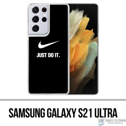 Custodia per Samsung Galaxy S21 Ultra - Nike Just Do It Nera