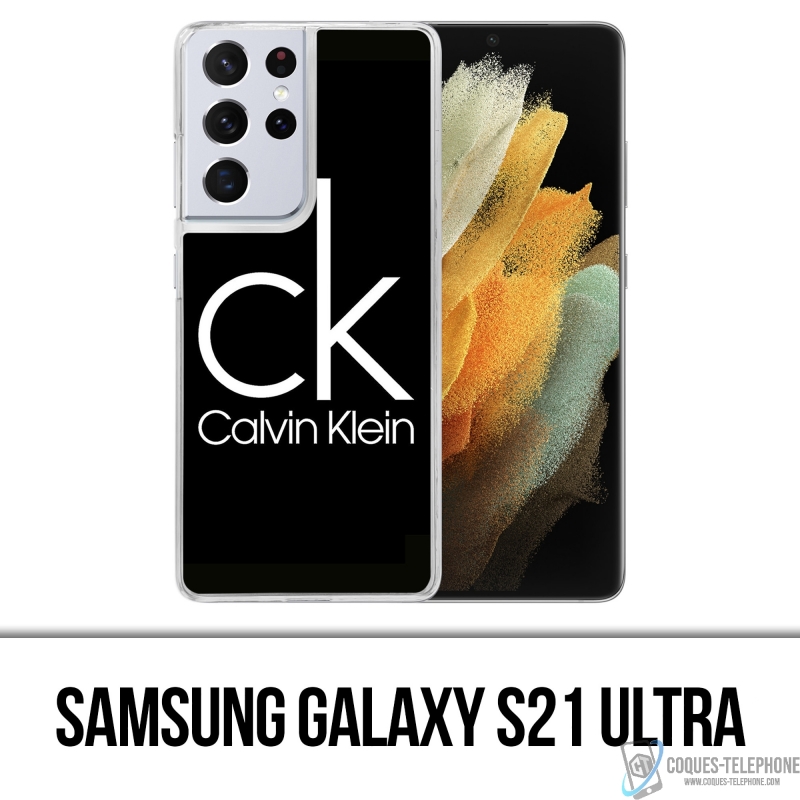 Coque Samsung Galaxy S21 Ultra - Calvin Klein Logo Noir