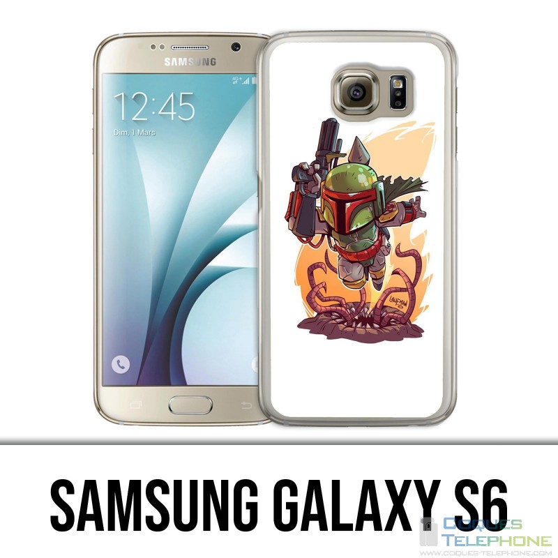 Carcasa Samsung Galaxy S6 - Star Wars Boba Fett Cartoon