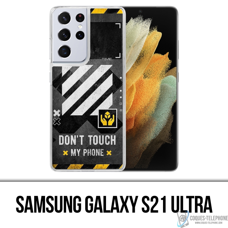 Coque Samsung Galaxy S21 Ultra - Off White Dont Touch Phone