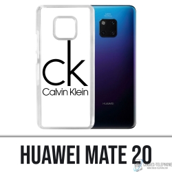 Funda para Huawei Mate 20 - Logotipo de Calvin Klein Blanco