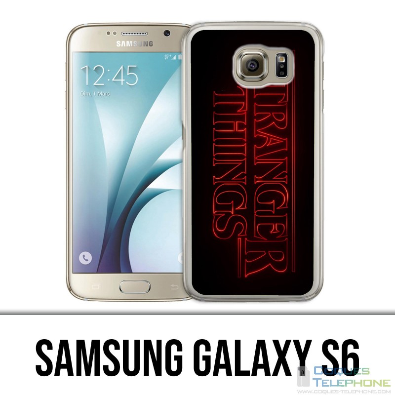 Carcasa Samsung Galaxy S6 - Logotipo de Stranger Things