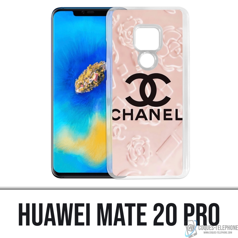 Funda Huawei Mate 20 Pro - Fondo rosa Chanel