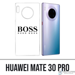 Coque Huawei Mate 30 Pro - Hugo Boss Blanc