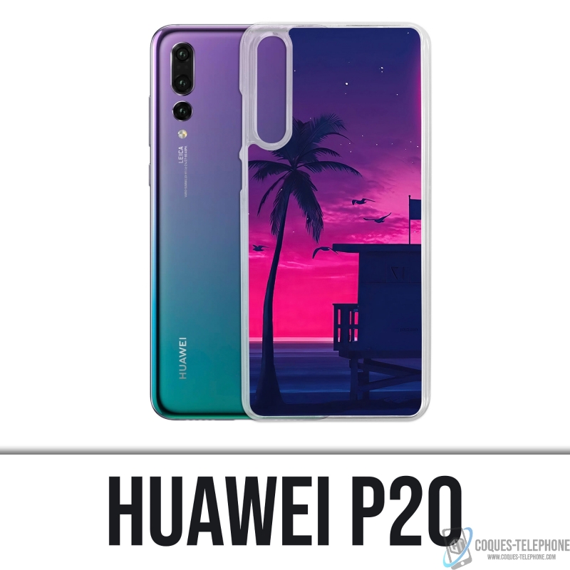 Custodia Huawei P20 - Viola Miami Beach