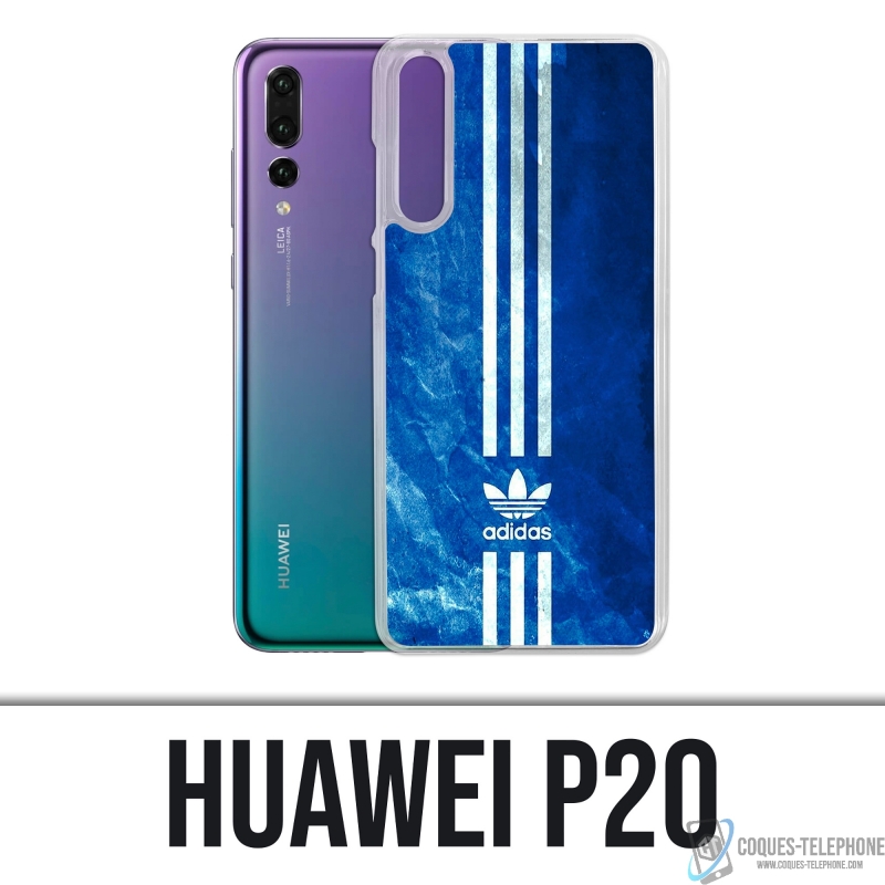 Huawei P20 Case - Adidas Blaue Streifen