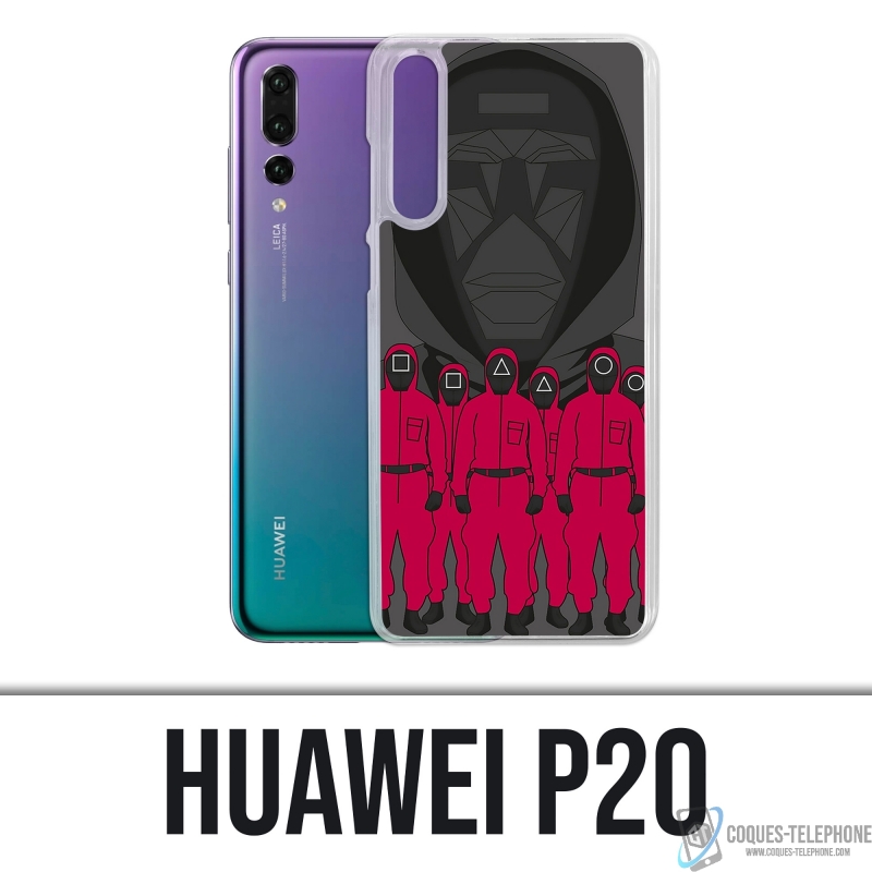 Custodia Huawei P20 - Agente dei cartoni animati del gioco del calamaro