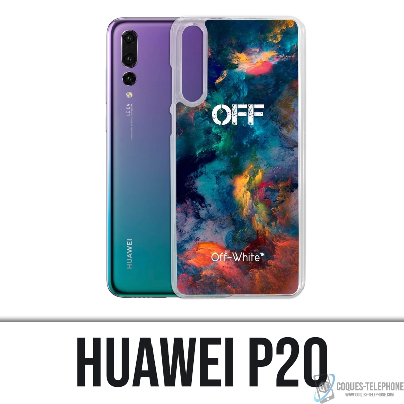 Carcasa para Huawei P20 - Color blanco roto, nube