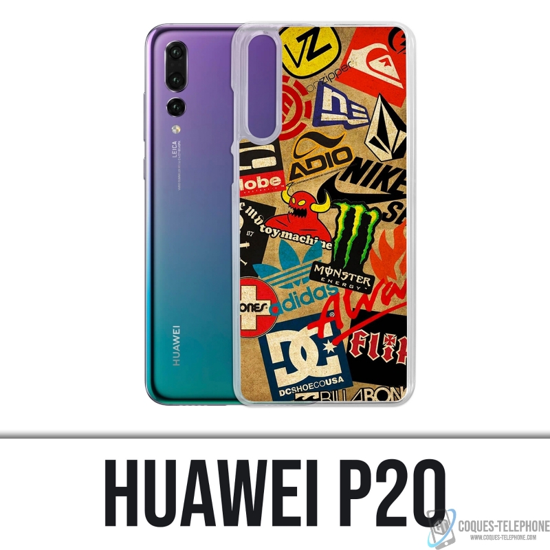 Funda para Huawei P20 - Logotipo de skate vintage