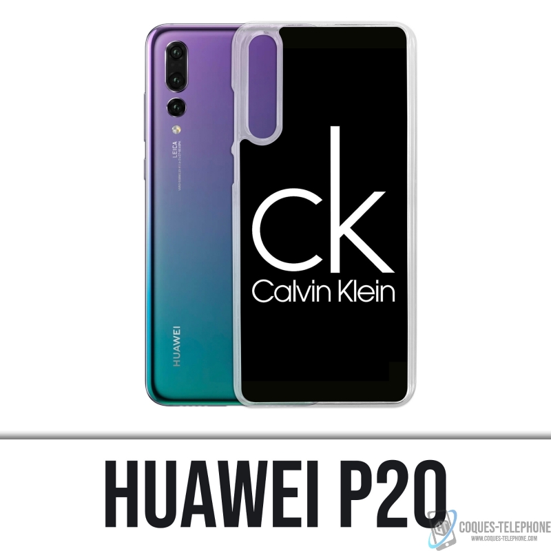 Coque Huawei P20 - Calvin Klein Logo Noir