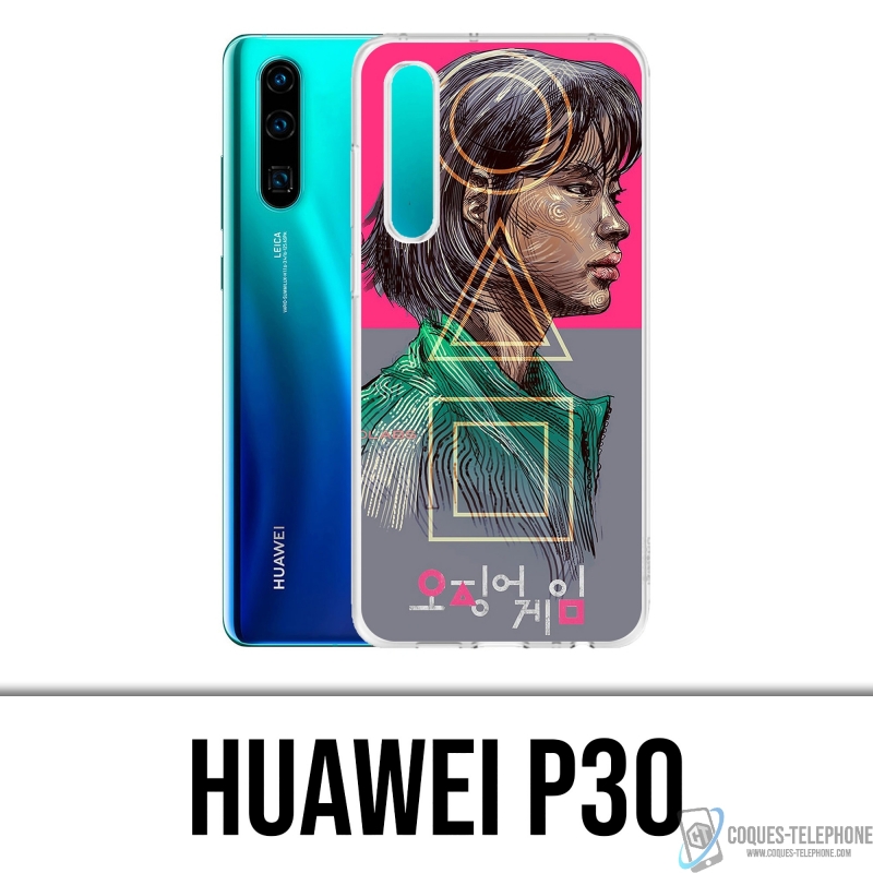 Coque Huawei P30 - Squid Game Girl Fanart