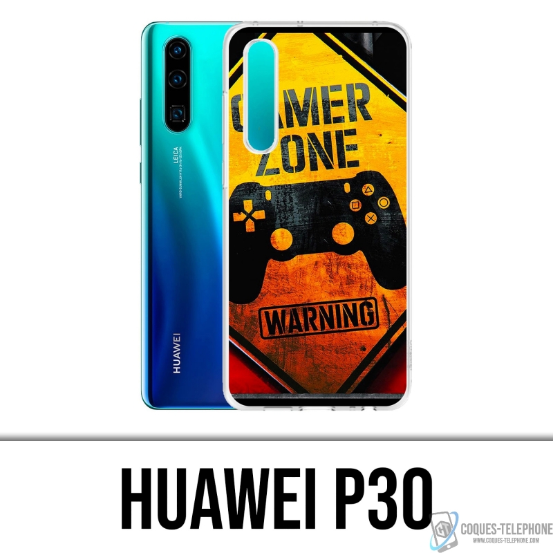 Coque Huawei P30 - Gamer Zone Warning