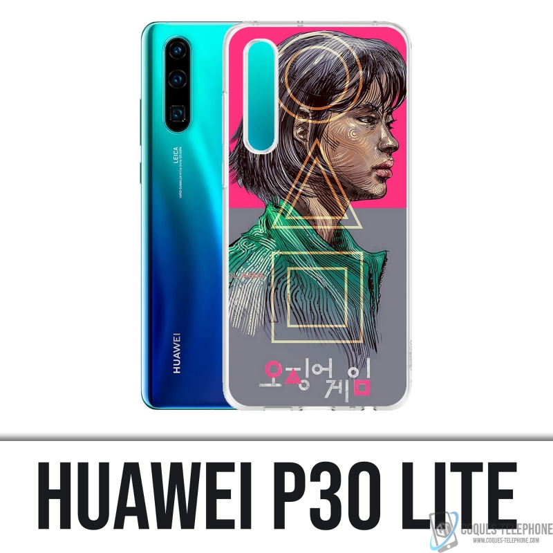 Custodia Huawei P30 Lite - Ragazza gioco calamari Fanart