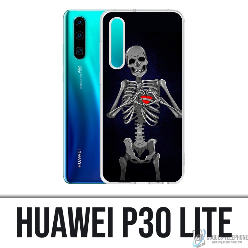 Funda Huawei P30 Lite - Corazón esquelético