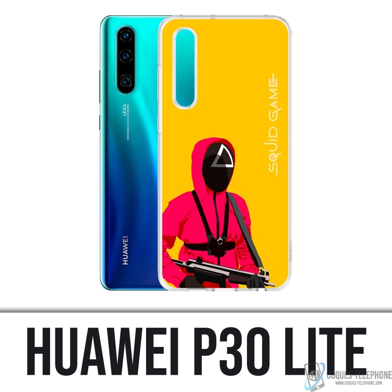 Custodia Huawei P30 Lite - Cartone animato del soldato del gioco del calamaro